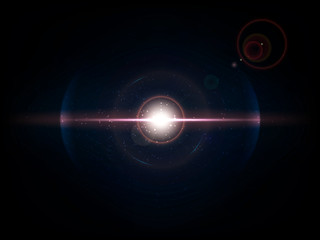 Blue space explosion, cosmos burst