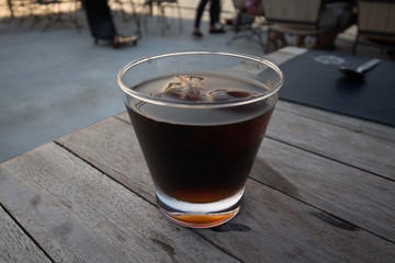 soft drink in the glass