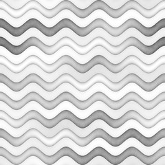 Raster Seamless Greyscale Texture. Gradient Wavy Lines Pattern. Subtle Abstract Background