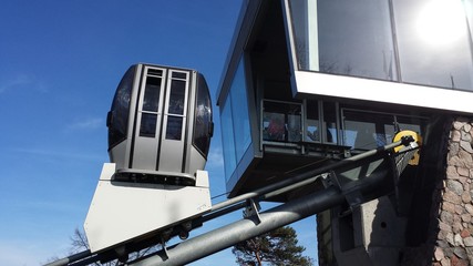 Cable-terrain railway on Kamienna Gora in Gdynia, Poland © abrada