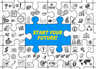 Start your Future! / Puzzle mit Symbole