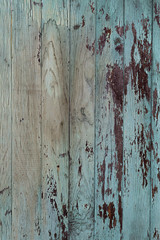 Vintage wood background with peeling paint. Old wood texture.