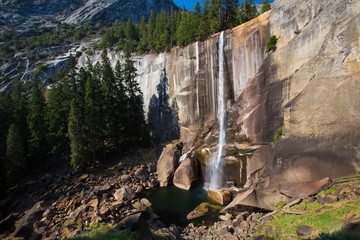 Vernal falls in Yosemite national park, California, USA
