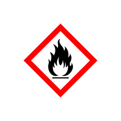 Flammable sign icon