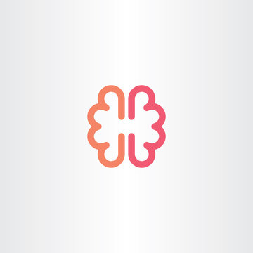brain vector icon symbol design element
