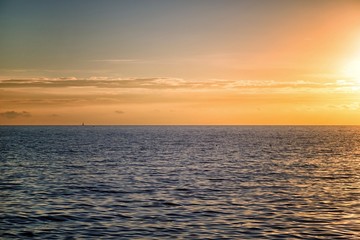 Beautiful landscape with sea and clouds