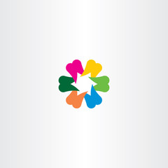 Fototapeta premium teeth vector logo colorful icon