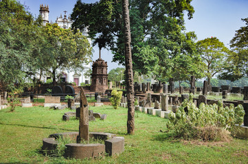 Archaeological Museum artifacts under the open sky is located near the Church of St. Francis de...