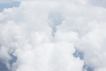 white soft bright cotton clouds background