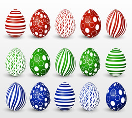 Set of Easter Eggs