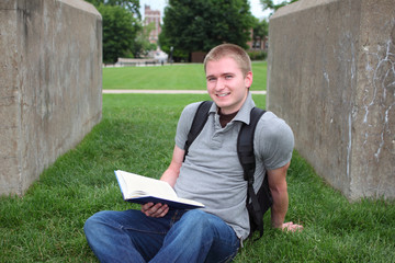 Fototapeta premium Male college Student