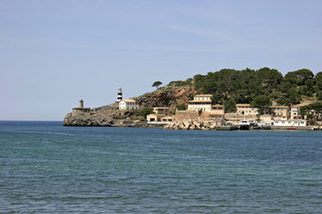 Fototapeta na wymiar Look at port de Soller, Mallorca, Balearic Islands, Spain, Europe