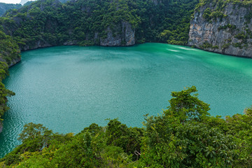 Thailand, view of the lake