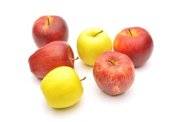 Apple. Isolated over white background
