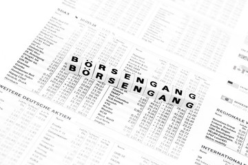 Obraz premium Börsengang