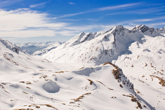 Alpine winter landscape