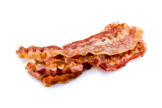Bacon isoliert auf weiß