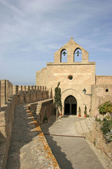 Chapel at the Castell de Capdepera, Mallorca, Balearic Islands, Spain, Europe