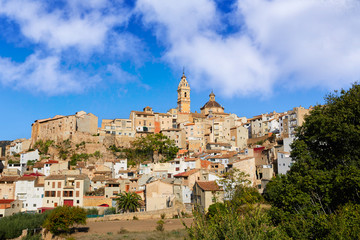 Fototapeta na wymiar Chelva village skyline in Valencia