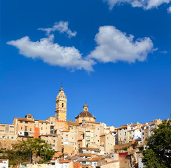 Naklejka premium Chelva village skyline in Valencia