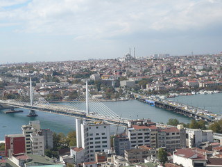 Obraz na płótnie Canvas View over Istanbul