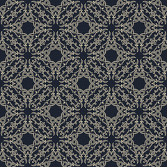 Vector seamless gold pattern with art ornament. Vintage elements for design in Victorian style