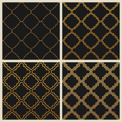 Oriental ornate seamless background set in Eastern style