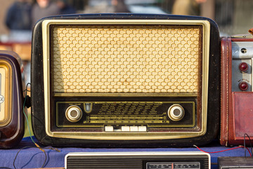 Vintage Radio tube in a flea market