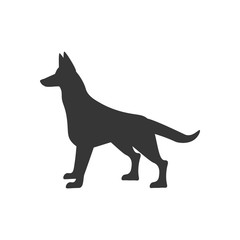 Dog silhouette illustration