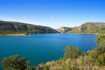 Fototapeta na wymiar Loriguilla Pantano swamp reservoir in Valencia