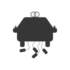 Wedding car silhouette