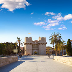 Torres de Serrano towers in Valencia