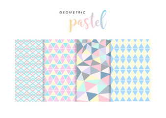 geometric pastel patterns