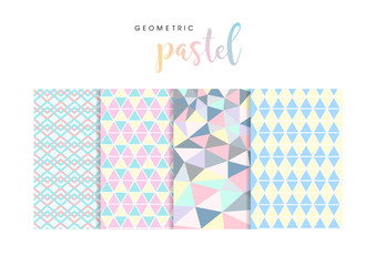 Fototapeta premium geometric pastel patterns