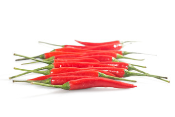 Bunch of red chili peppers