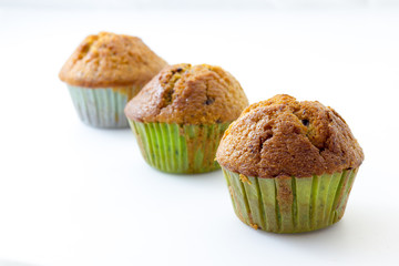 Muffin with white background