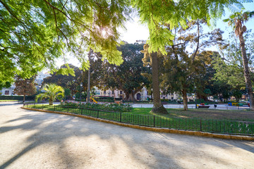 Valencia Turia park gardens