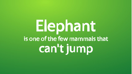 Abstract blur background with interesting facts text