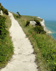 The view on the path near sea