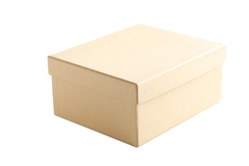 Brown box isolated on a white background