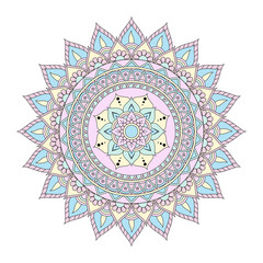 Flower Mandalas. Vintage decorative elements. Oriental pattern, vector illustration. Islam, Arabic, Indian, turkish, pakistan, chinese, ottoman motifs