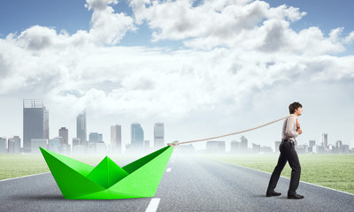 Obraz premium Water transporation concept