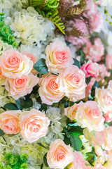 Obraz na płótnie Canvas Beautiful flowers for valentines and wedding scene .