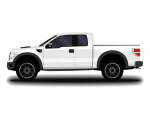 realistic car. Pickup. © kupchynskyi12