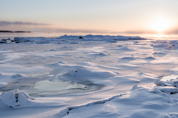 Fototapeta na wymiar Frozen sea