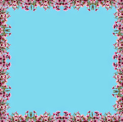 Obraz premium Beautiful natural background with flower magnolia for greetings (frame, postcard, spring, menu, wedding invitation, love - concept).