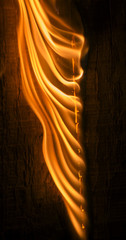  The fire of a burning flame in the darkness 1