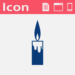 flat icon of candle