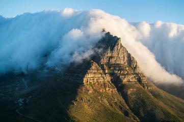 Printed roller blinds Table Mountain Tablecloth Covering Table Mountain at Sunset as Seen from Lion’s Head in Cape Town, South Africa