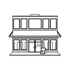 Store shop building icon vector illustration graphic design